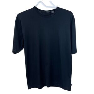 Point X Men’s Large Ribbed Black Crew Neck Shirt